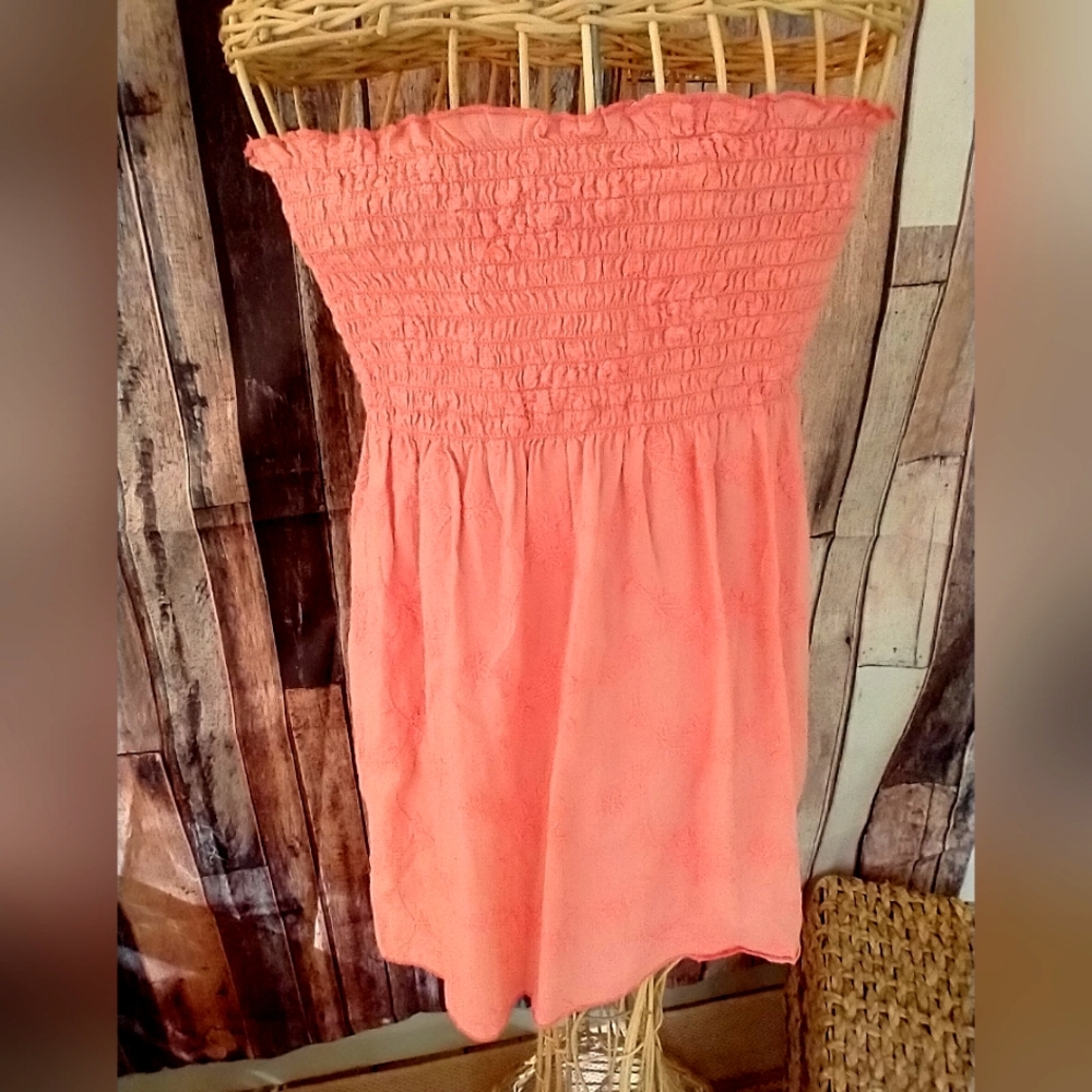Top🌈Scrunch elastic stretch strapless top